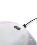 Close-up of Magnetic Above Ground Pool Light With LED Underwater Glow, Easy Wall Attachment, waterproof design with cord.