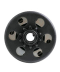 Top Notch Heavy Duty Centrifugal Clutch For Go Kart showing 10 tooth sprocket, steel build, compatible with 65 HP engines.