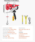 Heavy Duty 2200 Pounds Electric Hoist 110V 40 Ft Lift With 14 Ft Corded Remote, steady performance for garage work.