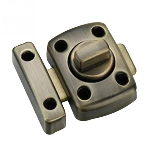 Tank Tough Prograde Heavy Duty Right Angle Sliding Gate Lock With Knuckle Hook Design For Secure Yard Fences And Backdoor Security Hardware Plus Anti Rust Coating And Weather Resistant Materials in bronze finish.