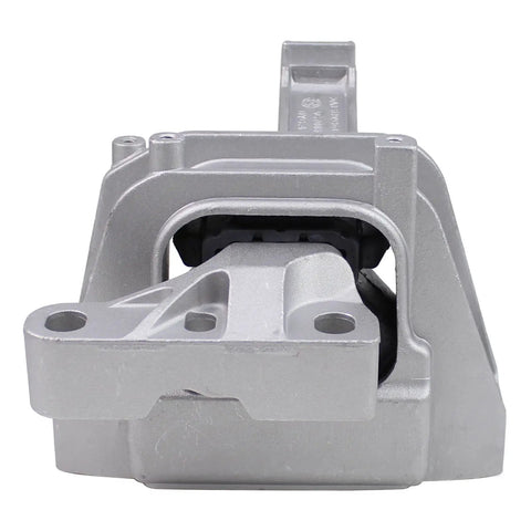Front Right Engine Motor Mount For Badass Heavy Duty Smooth Cruising On Volkswagen Atlas And Atlas Cross Sport 2018 To 2023 With 3.6 Liter Engine, silver metal construction.