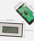 Main Control Board Digital Display For WM180V And WM210V 220V 850W To 1100W Power Range Replacement Part dimensions shown
