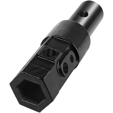 Built Tough Heavy Duty Auger Adapter Converts 2 Inch Female Hex To 2 Inch 9 16 Male Round Shaft for durable outdoor tasks.