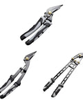Industrial Strength Hand Held Metal Cutter For Pro Grade Use with ergonomic nonslip grip and rust resistant steel.