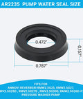 Pressure Washer Water Seal Kit For RMW And RMV Pumps Replaces Briggs And Stratton 204084GS 200345GS And Fits Craftsman Seal Close-up