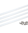 Crosscut Sled For Table Saw With UHMW Plastic Surface Built Tough Three Quarters Inch By Three Eighths Inch By Seventeen Inch Includes Predrilled Holes And Screws Ideal For U Tracks Miter Slots Router Tables And Bandsaws Four Bar Set