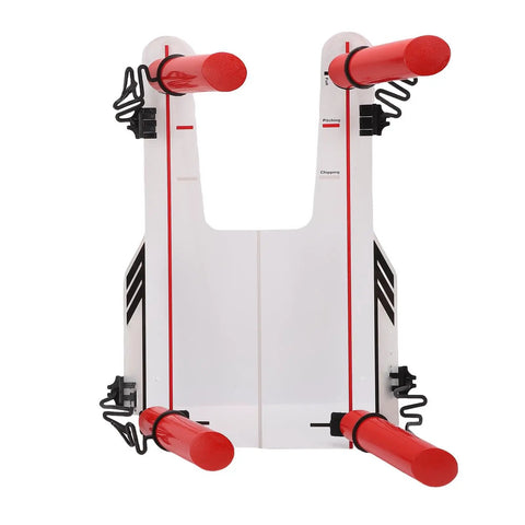 Top view of Swing Training Mirror For Golf Practice Aid With 360 Degree Rotation And Detachable Directional Rods