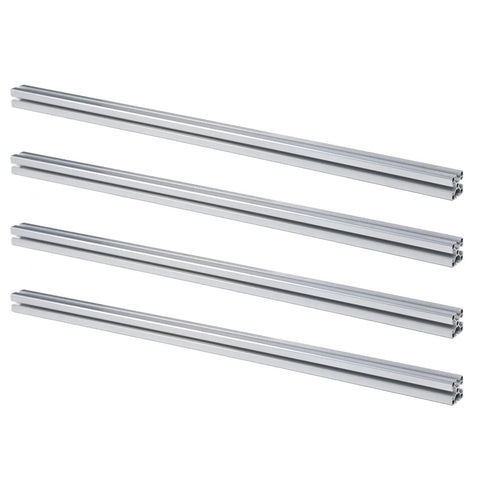 Top Tier 4040 T Slot Aluminum Extrusion Profile Silver Anodized Linear Rail 1000mm for CNC and DIY projects.