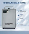 Heavy Duty Compact Six Liter Water Chiller For Laser Engraving Machines With Slick Three Point Two GPM Flow Rate And Killer Cooling Performance To Keep Your Setup Running Smooth All Day Long, showing front view and digital display.