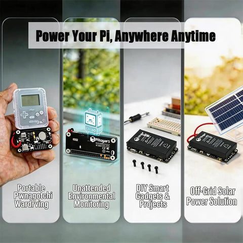Powering different Raspberry Pi projects using Built Tough Reliable 1200mAh Mini Uninterruptible Power Supply Battery Pack.