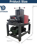 Techtongda Electric Pipe Tube Bender Roller 2.2KW Multi-Function Steel Bar Bending Machine dimensions 90x65x55cm for precise bending.