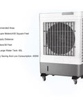 Image of Portable Evaporative Swamp Cooler With Three Fan Speeds And Massive Water Tank for efficient garage cooling.