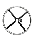 Heavy Duty Stainless Steel Footrest Ring For Swivel Office Chairs And Bar Stools Featuring A Durable 35cm Round Pedal.