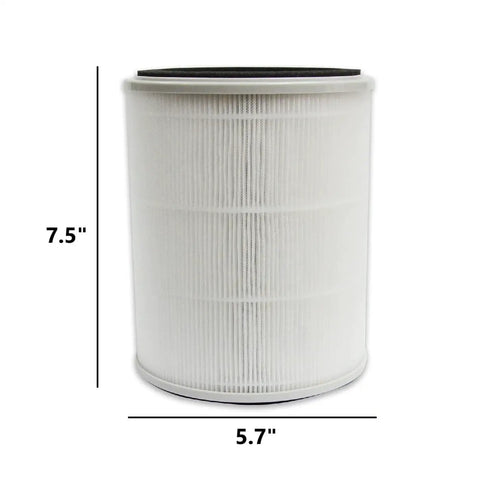 Replacement Filter Set For Comfy Air C2 True HEPA H13 Activated Carbon 2 Pack 2 In 1 Air Purifier Filter dimensions 5.7 x 7.5 inches
