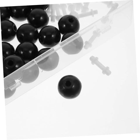 Hands On Molecular Model Kit For Chemistry Education Classroom Science Teaching Tool Build Realistic Molecular Structures Ideal For Lab Display Student Learning And Demonstrations black spheres and connectors in box