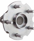 Front view of Front And Rear Wheel Bearing And Hub Assembly Set Four Piece Kit with visible metal construction, 5 bolt design.