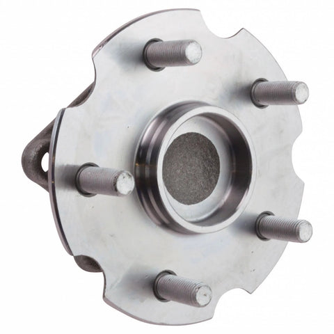 Front view of Front And Rear Wheel Bearing And Hub Assembly Set Four Piece Kit with visible metal construction, 5 bolt design.