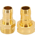 Top Rated Aluminum Garden Hose Mender Repair Kit For 3/4 Inch Us Thread, Heavy Duty Connector With Stainless Steel Clamp Stops Leaks Fast On Inside And Outside Watering Hoses Instantly. Brass hose mender repair connectors, 3/4 inch, male and female ends