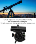 Aluminum Alloy Telescope Mount Latitude Adjustment Base Equatorial Wedge For Telescopes with city skyline backdrop.