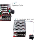 Upgrade Your DIY Ride With This 7 To 70V PWM DC Motor Speed Controller with 30A fuse, featuring easy on-off knob switch and detachable potentiometer