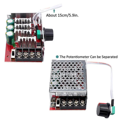 Upgrade Your DIY Ride With This 7 To 70V PWM DC Motor Speed Controller with 30A fuse, featuring easy on-off knob switch and detachable potentiometer