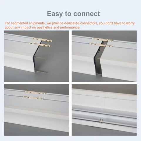 Dual Rail Sliding Barn Door Hardware Kit connectors showing ease of connection for smooth rolling heavy-duty performance.