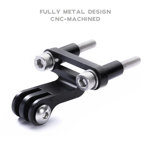 All Metal Bike Handlebar Stem Mount For Action Cameras And Flashlights Heavy Duty Aluminum Bicycle Stem Camera Mount With M5x35mm Shoulder Bolts