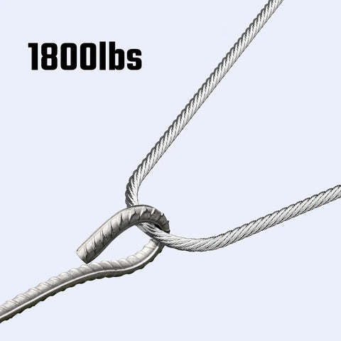 1/8 Inch 450 Ft Stainless Steel Cable With Cutter, Marine Grade T316 7x7 Wire Rope, strength 1800 lbs, for railings.