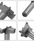 Heavy Duty Carbide Tipped Forstner Drill Bit Set With Hella Sharp Cutting Edges for wood boring, showcasing unique triple tooth design.