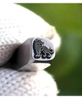 Portable Metal Stamp Kit With Chinese Zodiac Pattern Stamps For Jewelry Making Leather Crafting Wood DIY And Carving Tiger 5mm