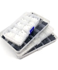 Non Conductive Nylon Hex Spacer Kit 3 Sets M2 M2.5 M3 M4 With Column Standoffs Screws Nuts And Washers For PCB Motherboard Drone Quadcopter And Computer Circuit Boards For Nerdy Drone Builds Black M3 650 Pieces, stacked organizer cases