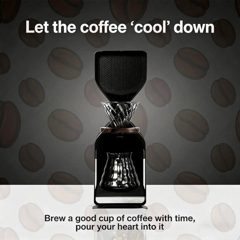 Smart Electric Ice Drip Coffee Maker With LED Touchscreen And Precision Cold Brew Controller for smooth coffee brewing.