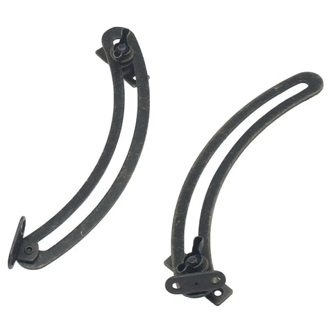 Bronze Lid Support Rods For Cabinets, 2 Pack Left And Right, Quiet Close Lids, Easy Install Hinge Shocks, 170 mm Long