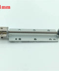 Mini Precision Screw Linear Stepper Motor 5V 2 Phase 4 Wire Micro Stepping Actuator 51mm length with lead screw and mounting plate.
