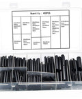 Pro Grade Roll Pins Assortment Kit With Slotted Spring Dowel Pins 450 Pcs For Cogs And Wheels Hollow Steel With Black Oxide Finish Durable And Corrosion Resistant Ideal For DIY And Professional Mechanical Assemblies in clear compartment case