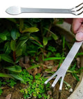 Using 4 Pack Bonsai Rake Set Stainless Steel Root Rake Mini Kumade For Bonsai And Indoor Plants Soil Loosening Transplant.