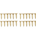 Set of bright gold screws for 180 Degree Flap Hinge In Bright Gold 0.09 Inch Thick Metal Folding Flip Top Hinge For Folding Tables Sewing Machines