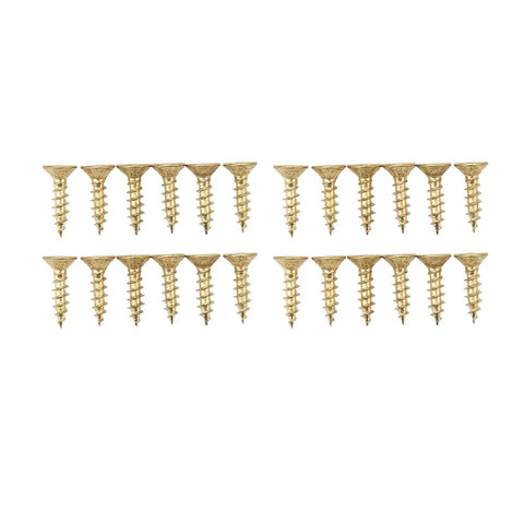 Set of bright gold screws for 180 Degree Flap Hinge In Bright Gold 0.09 Inch Thick Metal Folding Flip Top Hinge For Folding Tables Sewing Machines