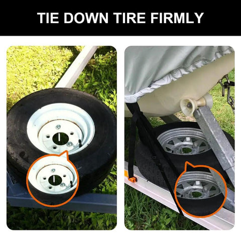 Trailer Spare Tire Mount Bracket U Bolt Tire Carrier Holder Side Mount Fits 4 Lug 5 Lug Up To 15 Inch Tire Easy Install