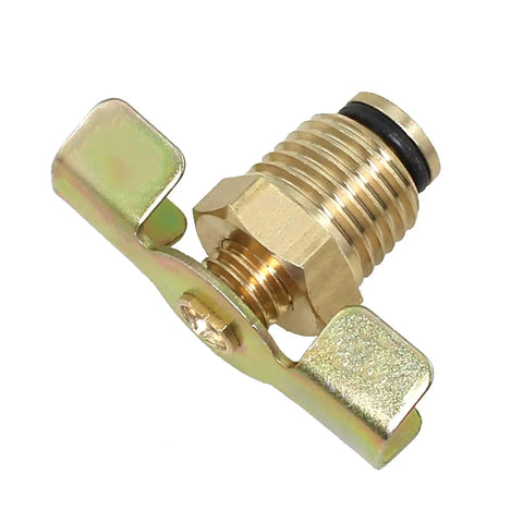 Two Pack One Quarter Inch NPT Brass Air Compressor Drain Valves Wing Type Plug Valve For Air Compressors Storage Tanks And Gas Cylinders