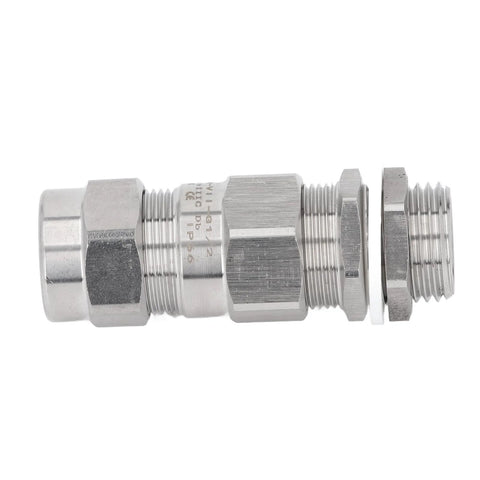 Cable gland, 304 stainless steel, waterproof explosion-proof with dual sealing for armored cables