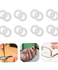 200Pcs Eyeglass Flat Washers Gaskets For Rimless Frames Metal Fasteners For Quick Repairs And Maintenance Pro Grade