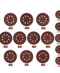 Check Out This Rad 5 Inch Sandpaper Set Of 75 Aluminum Oxide Discs With Five Grits Made Super Tough For Chipping Rust, Peeling Paint, And Polishing Wood Or Metal Gear Up Your Garage Projects Today with various grit levels.