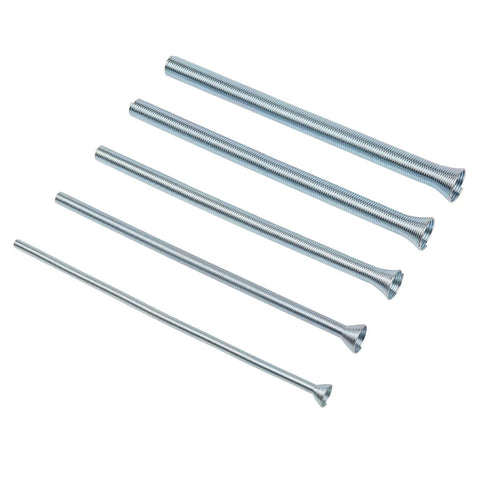 Wostore 5-Inch Tube Bender Set Fits 1/4-3/4 Inch Copper Piping Perfect For HVAC And Plumbing Jobs Oil Hardened Spring Benders, five piece metal tube bending springs.