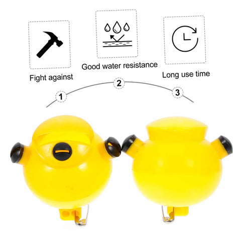 Portable Pigeon Training Whistles 2 Pack Lightweight Four Tone Bird Call Set durable yellow design