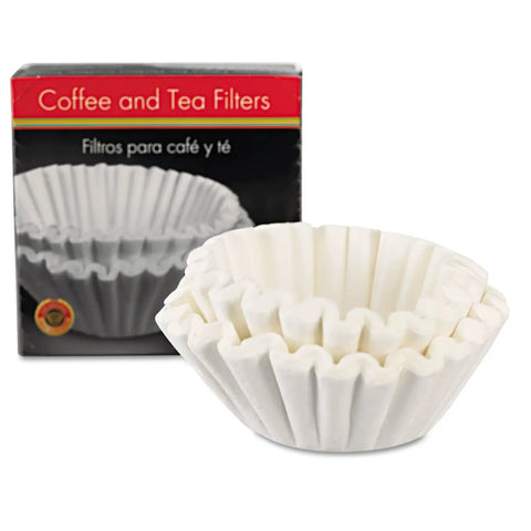 8 To 12 Cup Coffee Filter Pack 100 White Filters Fit Most 8 To 12 Cup Brewers Stay In Place Design No Mess Chlorine Free Paper
