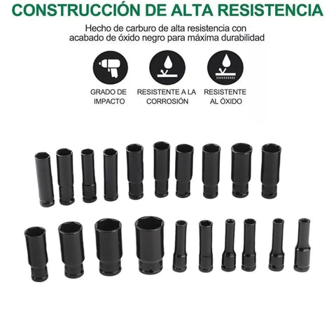 Top Tier Rustproof Electric Hex Key Socket Kit With Drill Adapter For Heavy Duty Jobs Made From Chrome Vanadium Steel Includes Wide Size Range To Power Through Any Tough Bolt Or Nut On Site Today. Juego de vasos hexagonales negros de acero conector para taladro, resistentes a corrosión