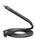 IPTM60 Non HF Pilot Arc Plasma Cutting Torch For CNC Machines 60 Amp Straight Torch With 20 Ft Cable 60 Percent Duty Cycle Gas Pressure 4.4 To 5.0 Bar Built To Last Workhorse For BTC500XP And BTC650XP, shown coiled with connector visible.