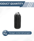 Heavy Duty M16 Ball Plunger With Rock Steady Screw Thread High Carbon Steel Hex Socket Spring Lock Pin For Pneumatic Tools And Industrial Lubrication Gear Top Shelf Workhorse, showing hexagon socket ball plunger.