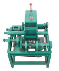 Heavy Duty Electric Pipe Tube Bender 3HP 220V Single Phase rigged with gears and motor, top view of machine for metal bending.
